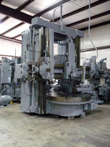 72" Giddings & Lewis Hy-Pro #6, vertical boring mill, 74" swing, 60" under rail, 50 HP, pendant control