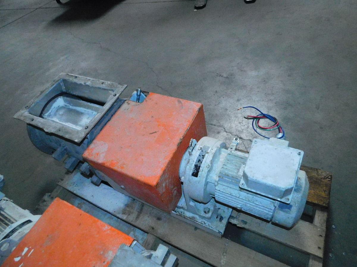 Kice Industries #FR10-12, Rotary Airlock Valve, Stainless Steel, Outboard Bearings, 240/480 V., 3 Ph.