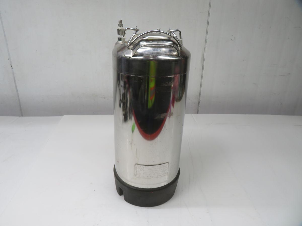 2 Gallon Alloy Products #82, Stainless Steel Pressure Vessel, T-316L, 4" x 6" Elliptical Lid