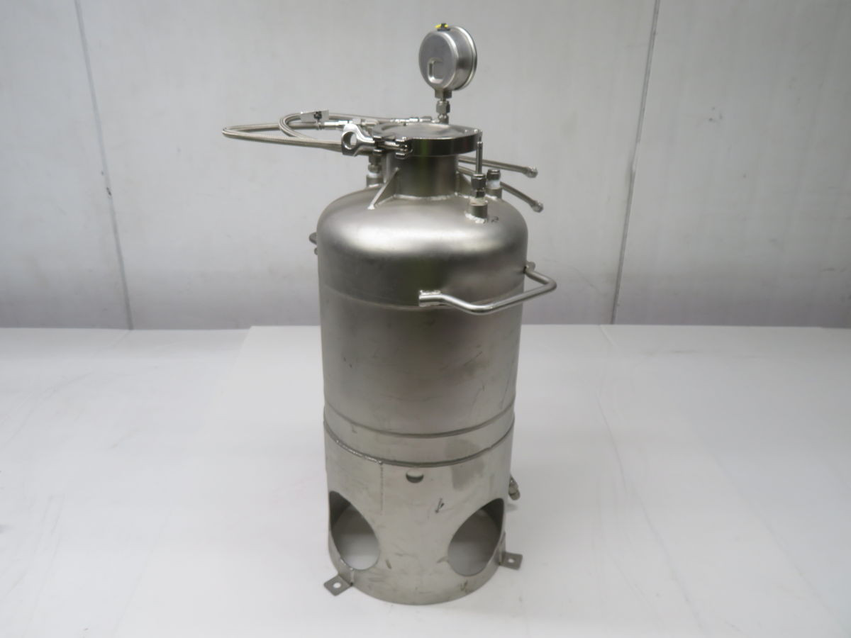 3 Gallon Pope Scientific, Stainless Steel Pressure Vessel, T-316L
