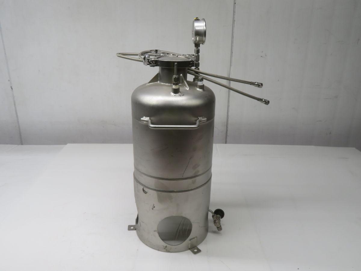 3 Gallon Pope Scientific, Stainless Steel Pressure Vessel, T-316L