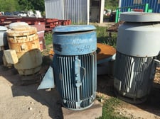 150/95 HP 1185/892 RPM Reliance, Frame 447TSD, TEFC, VSS, vertical solid shaft, 460 Volts