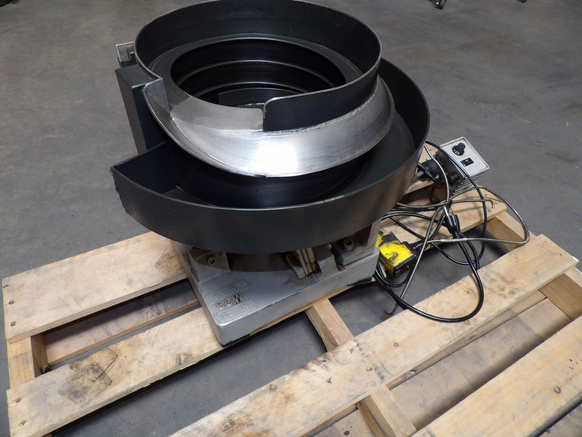 Vibratory Bowl Feeder, counter clock wise, 12" diameter, 120 V., 1 Ph.
