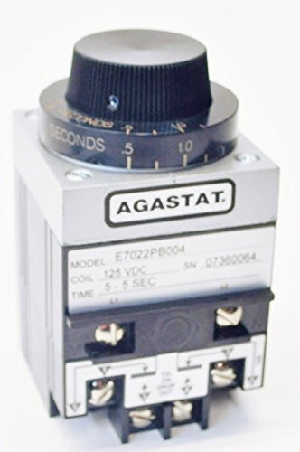 Agastat #E7012PB004, 7000 Series Timing Relay, on-delay, double-pole, double-throw, 125 VDC, 0.5-5 seconds