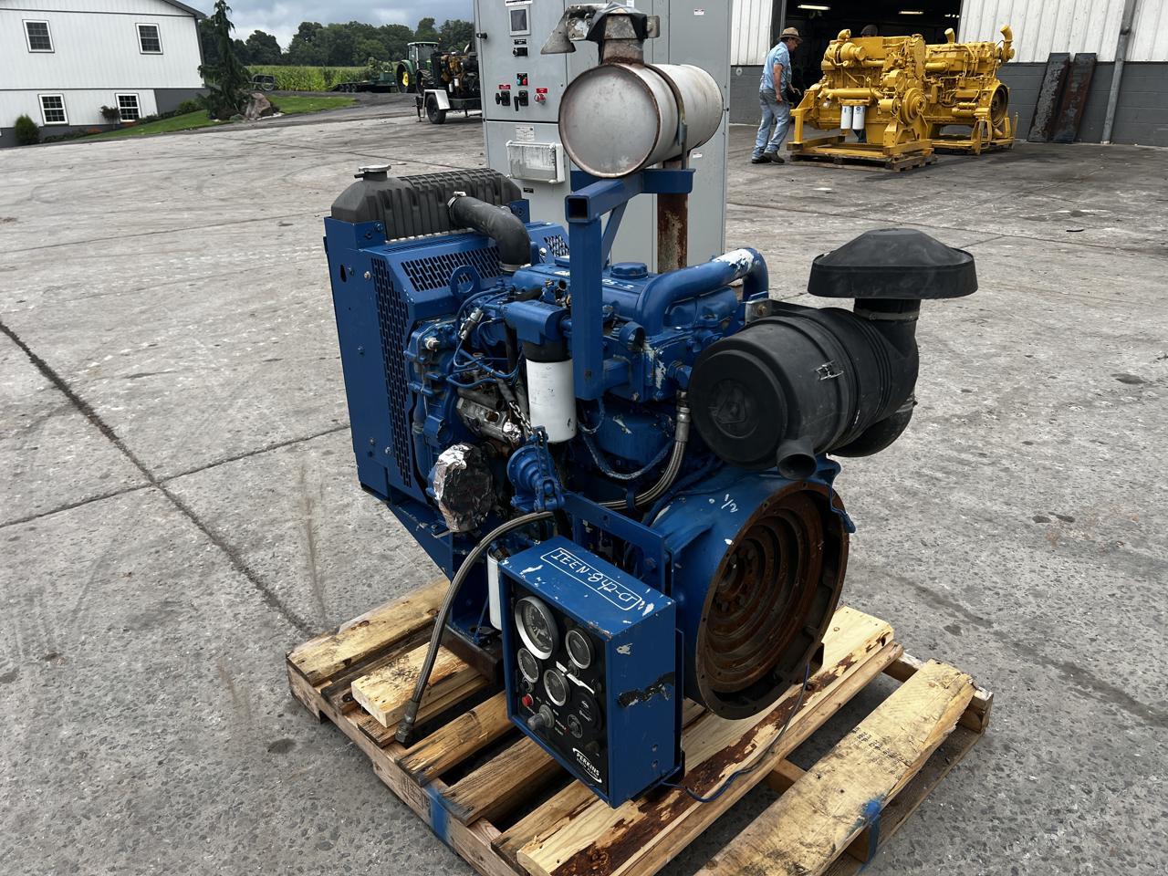 110 HP Caterpillar #C4.4, Mechanical Diesel Engine Power Unit, radiator, air cleaner & controls, 11-1/2"