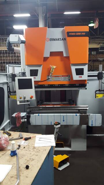 66 Ton, Ermaksan #Power-Bend-Pro-1270-60, CNC Press Brake, 50" bending length, 41.3" between housings, 10.8"
