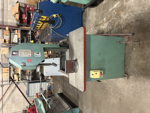 10" x 12" E-R Maier #KM1012, Roll-In Horizontal Band Saw, 18" x 30" table, 76-363 FPM, 1/4"-3/4" blade width