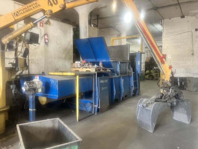 Excel Manufacturing #HV-10, Non-Ferrous Baler, 45" x 60" charge box, 45" x 60" x 30" bale, 10" main cylinder