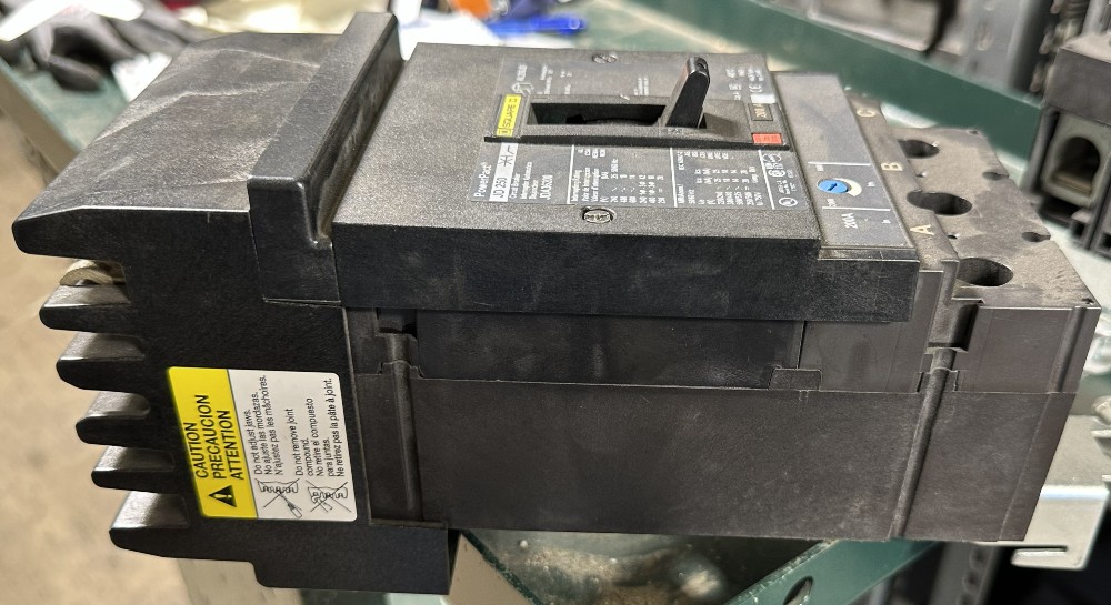 Square D, PowerPact JD250 MCCB, 3-Pole, 250A Frame, 600V AC Max., (250/500V DC), Magnetic Adj. Fix Trip