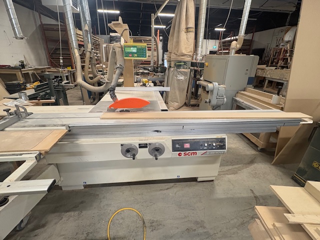SCM #SI300-Nova, Sliding Table Saw, 10' sliding table, 12" main blade, 3.9" cutting height, TigerStop rip