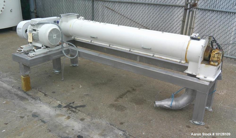 Buhler #MOXJ-27/200, Continuous Intensive Mixer, 316 Stainless Steel, 12" diameter x 73" chamber, 4,000