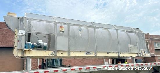Munson #CM-72x20, Rotary Continuous Mixer, 72" diameter x 20' drum, 10 HP, 1,755 RPM, 3/60/230-460 V., 2021