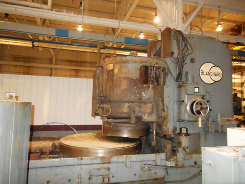 Blanchard #32-60, rotary surface grinder, 60" magnetic chuck, 72" swing, 30" vertical range, 32" segmented