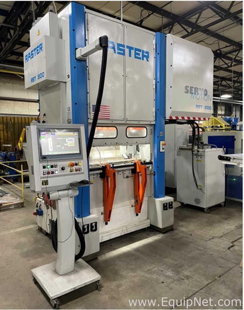 80 Ton, Raster #RST-800-1250CM, high speed press, 250 SPM, 14-9/16"-20-7/8" Shut Height, 49-3/16" x 29-1/2"