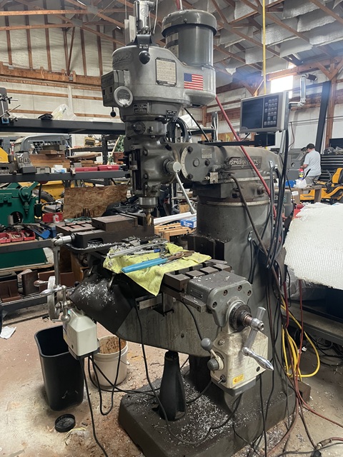 Bridgeport #Series-I, vertical milling machine, 9" x42" table, 3-Axis power feed, 2 HP, Fagor digital read out