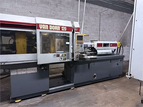 120 Ton, 8 oz., Van Dorn #120-HT-8-0782, injection molding machine, toggle clamp, 17" x 17" platen, 25" x 25"