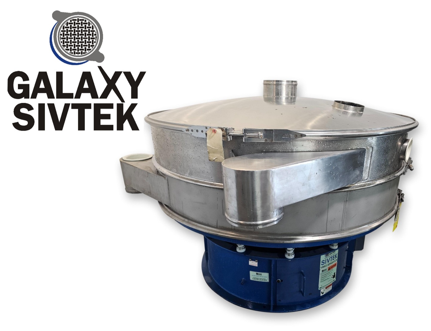 60" Galaxy Sivtek #GS60, separator screener, single deck, Stainless steel, 2.5 HP, 1800 RPM