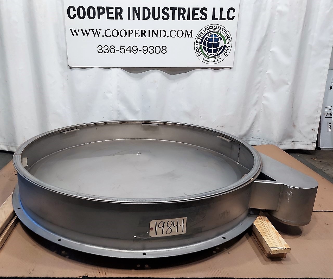 60" Round Stainless screener base deck, bolt on style