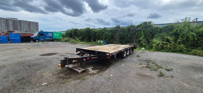 Miska #Deckover, deck over equipment trailer, tri-axle, 20', 10 ton, 2022