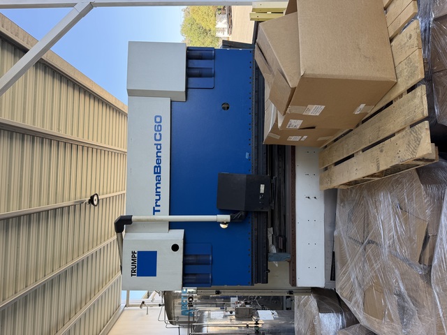 66 Ton, Trumpf #C-60, CNC press brake, 6.8'OA, 69" between housing, 7.87" stroke, 16.5" throat, 13.4" open