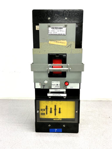 800 Amps, General Electric, THKS4608D, circuit breaker with Solid State Versa trip, 3-pole, 600 VAC