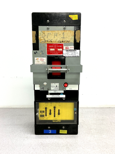 400 Amps, General Electric, THKS4604D, circuit breaker with Solid State Versa trip, 3-pole, 600 VAC