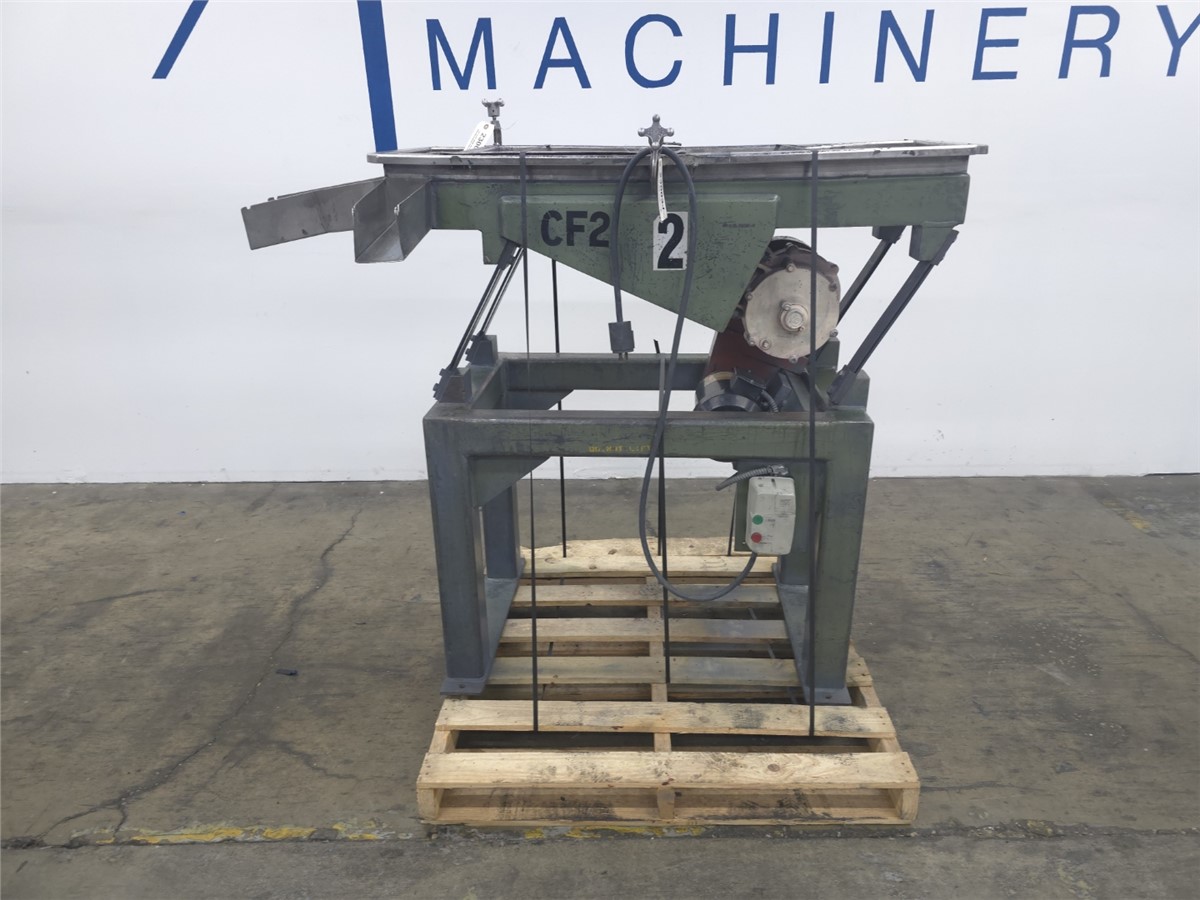 16" x 55" MGB Engineering, Stainless Steel single stage classifier, 1/8" screen, 1 HP, 16" deck width