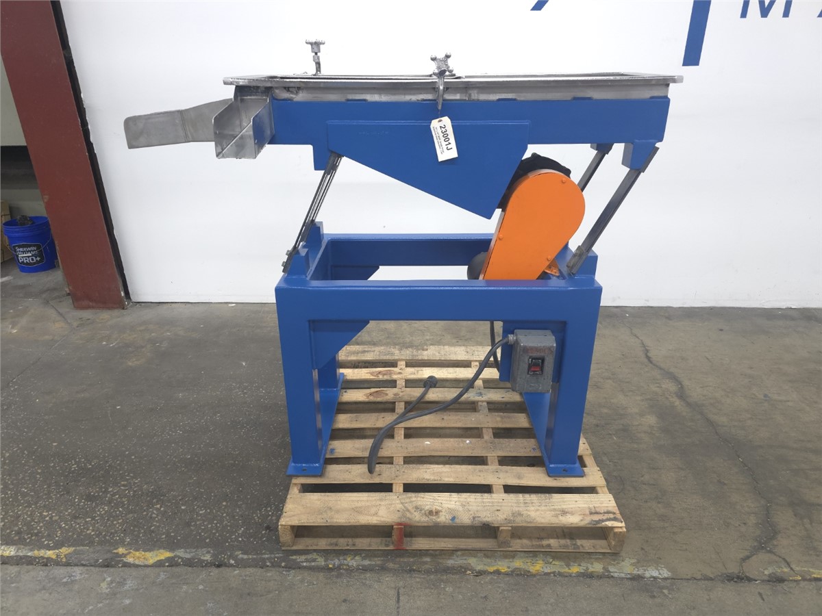 16" x 55" MGB Engineering, Stainless Steel single stage classifier, 3/16" screen, 1 HP, 16" deck width