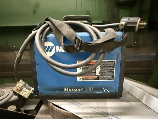 Miller #Maxstar-200-LX, DC TIG/Stick Welder, 200 amps, Coolmate water cooler, digital control panel