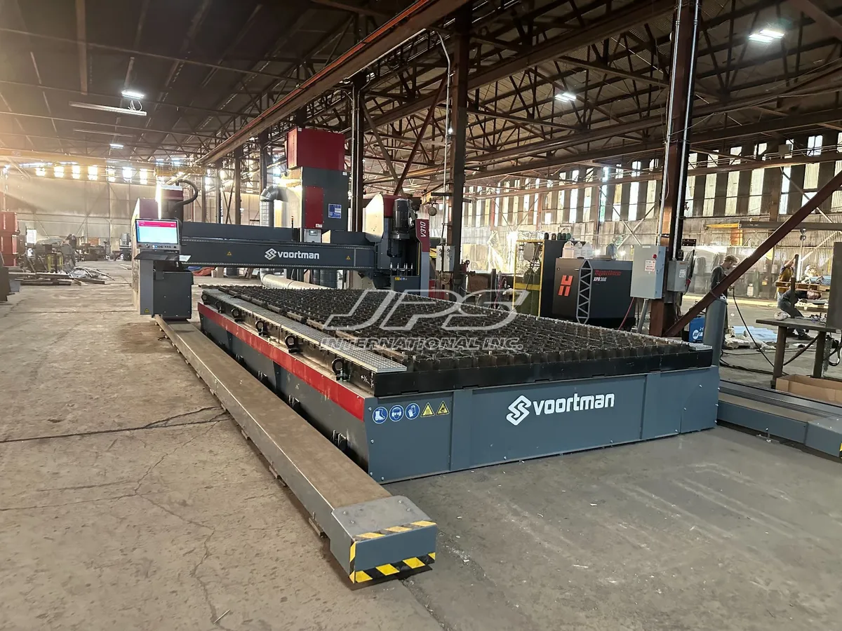 Voortman #V310, Gantry Plate Machine, 8' x 20' table, 8" max. thickness, 300 amps, Hypertherm XPR300 Core