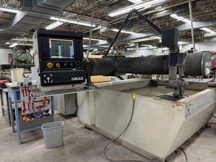 Omax #5555, precision waterjet, 50 HP, 4' x 4' table, 2013