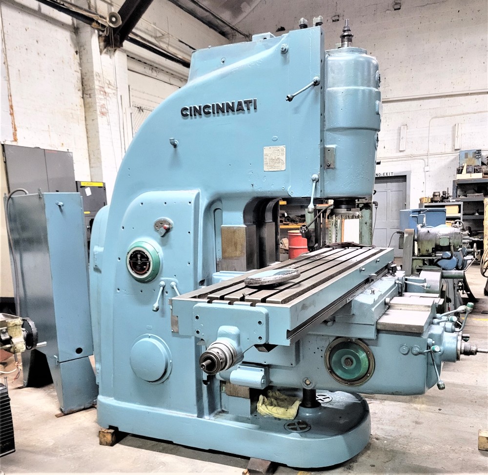 Cincinnati #430-18DP No 4, vertical mill, wide knee model, 18" x80" table, coolant system