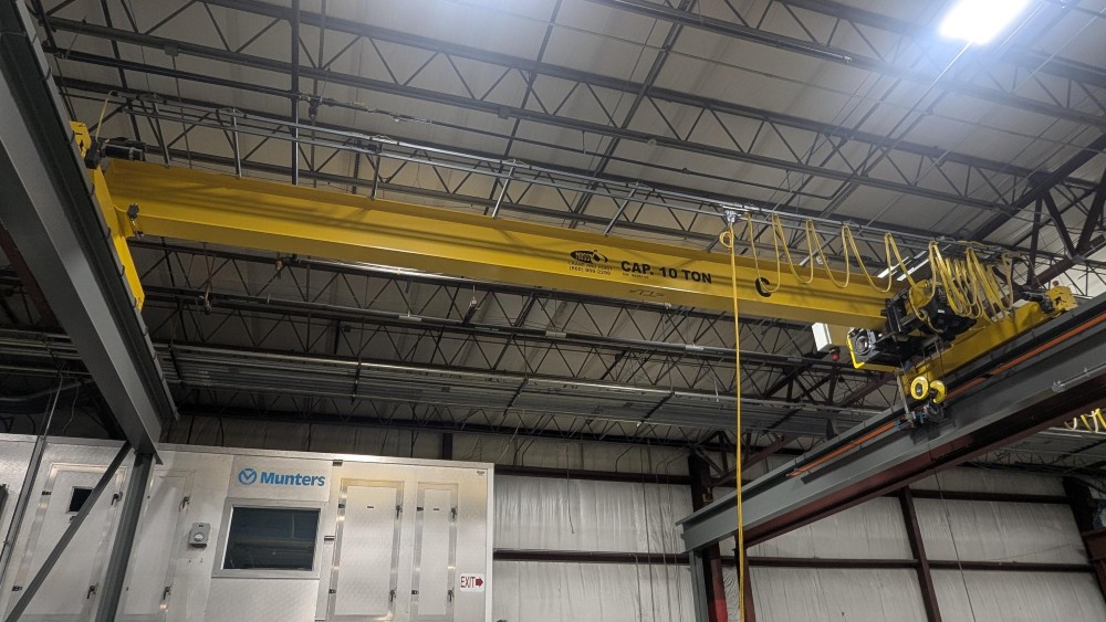 10 Ton, R & M, 33' 5" & 35' 7" Span, 29' Lift, Class D/H4, Radio/Pendant, VFD Bridge/Trolley, 2011 [#2777/8]