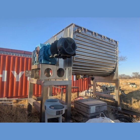 282 cu.ft. Shandong Light M & E, Jacketed Twin-Helical Ribbon Blender, Stainless Steel, 63" diameter x 157.5"