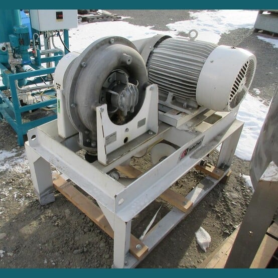 Gardner Denver #TBT-RH-FF-AIR, Turbotron Regenerative Blower, 3" inlet & 5" outlet silencers, 40 HP, 3800
