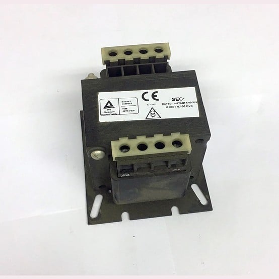 80 VA, Allen Bradley 1497-B-CXSX-O-N, Control Transformer, 600 Pri. 120 Sec., 1PH, 50/60 Hz.