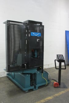 3" Eagle #I/O, vertical single head tube end former, tight tolerance sizing, Standard electric