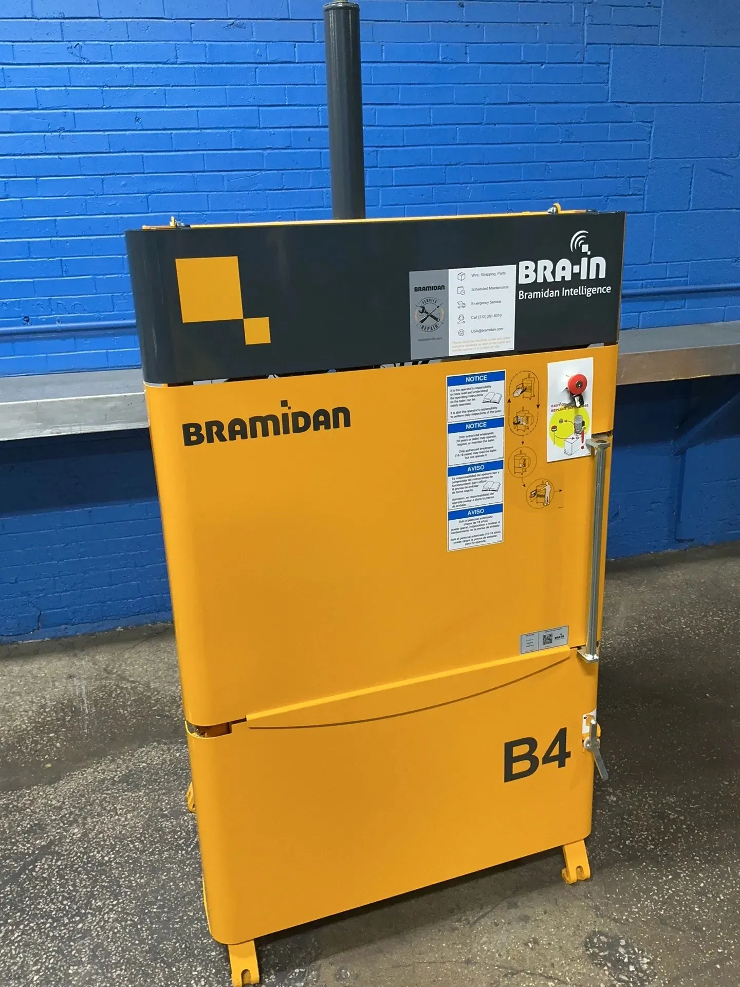 20" x 30" x 37-1/2" Bramidan #B4, Vertical Baler, 1 HP, 1700 RPM, 10 A, 115 V., 2022