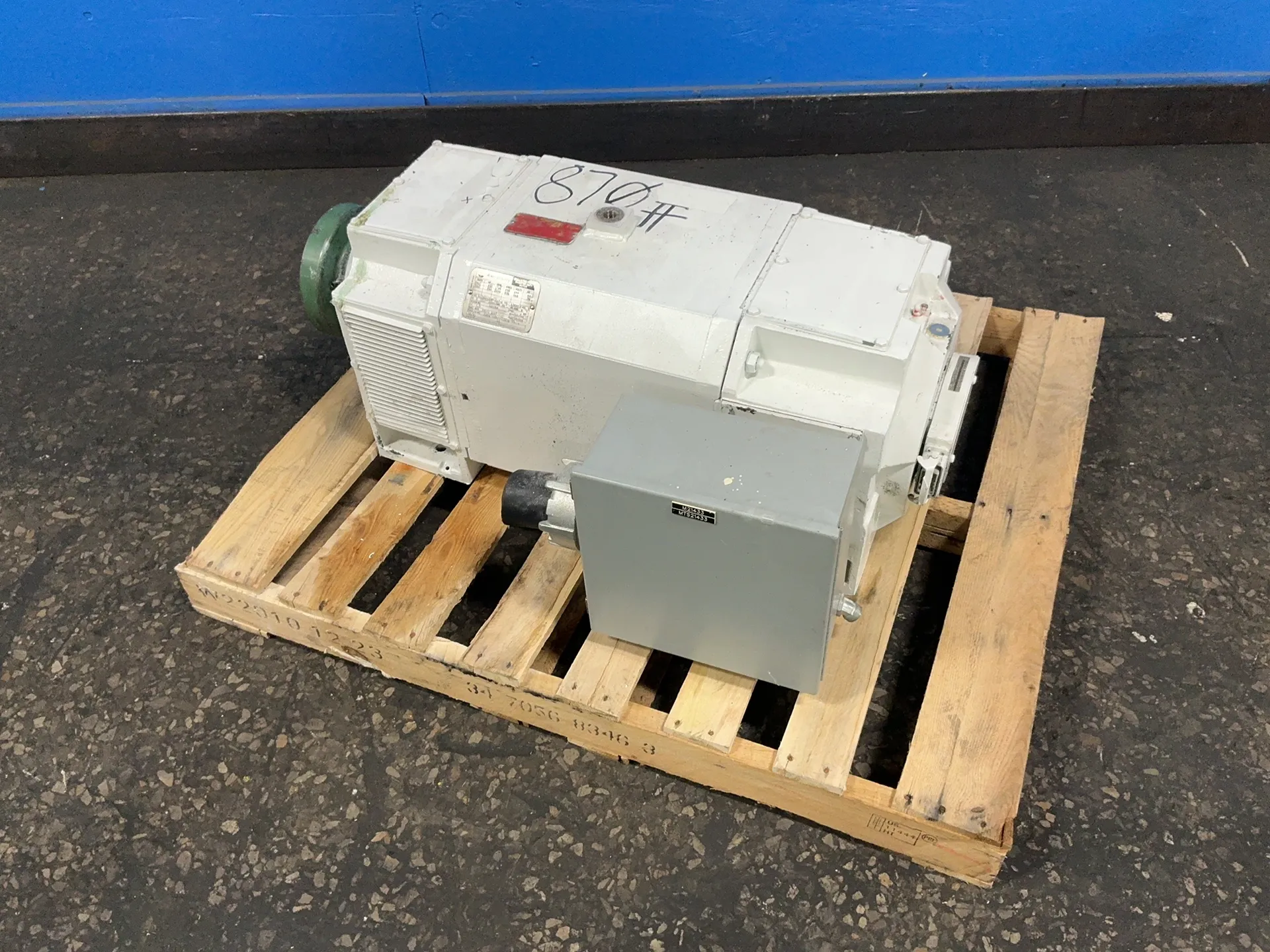 250 HP HP RPM 1765/2200 RPM Allen-Bradley #1329L-LB25017FVH-RL-FL, DC Motor, 295 A, 460 Volts