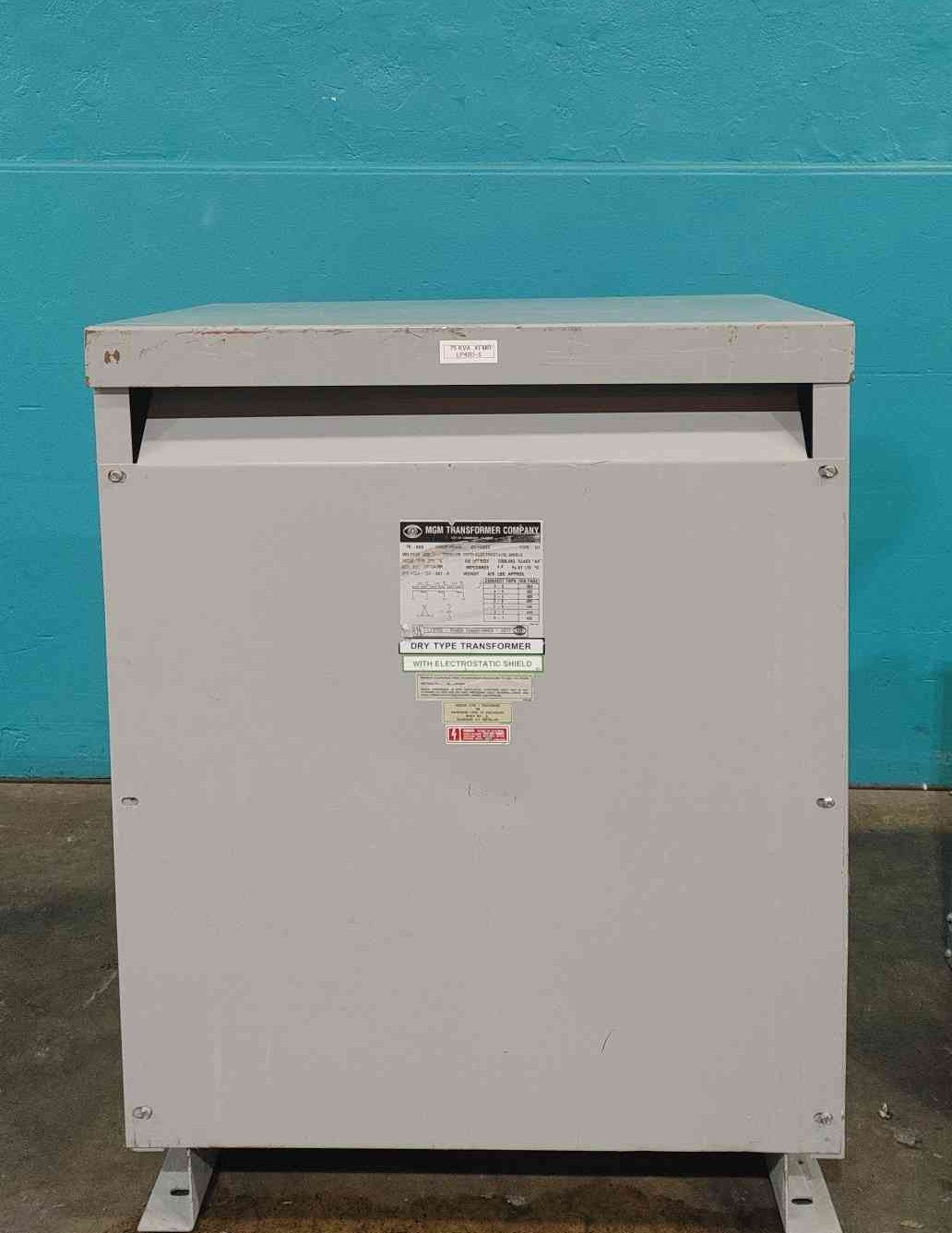 75 KVA 480 Delta Primary, 208Y/120 Secondary, MGM #HT75A3B2, Shielded Dry Type Transformer, 3 Phase