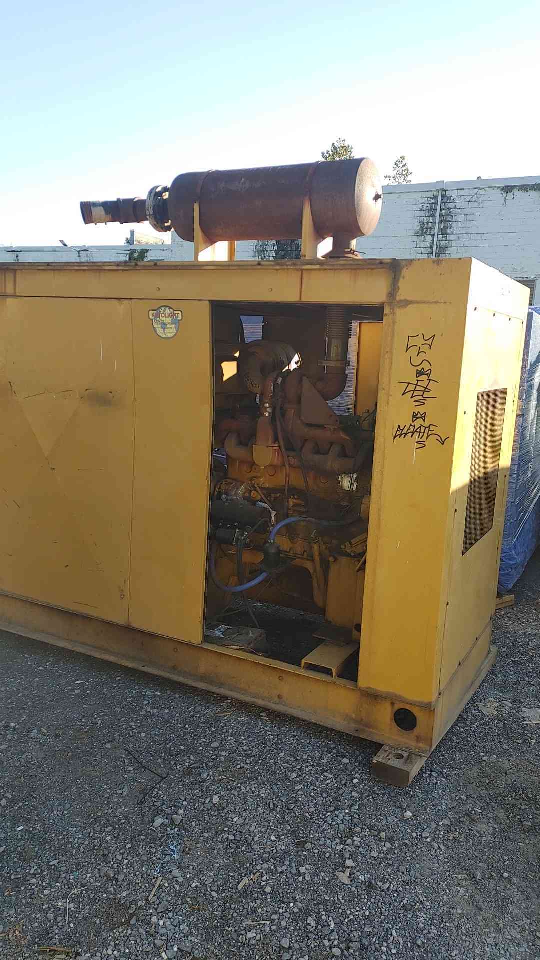90 KW Kato light #D90FPH4, diesel generator set, 3 phase, AS IS