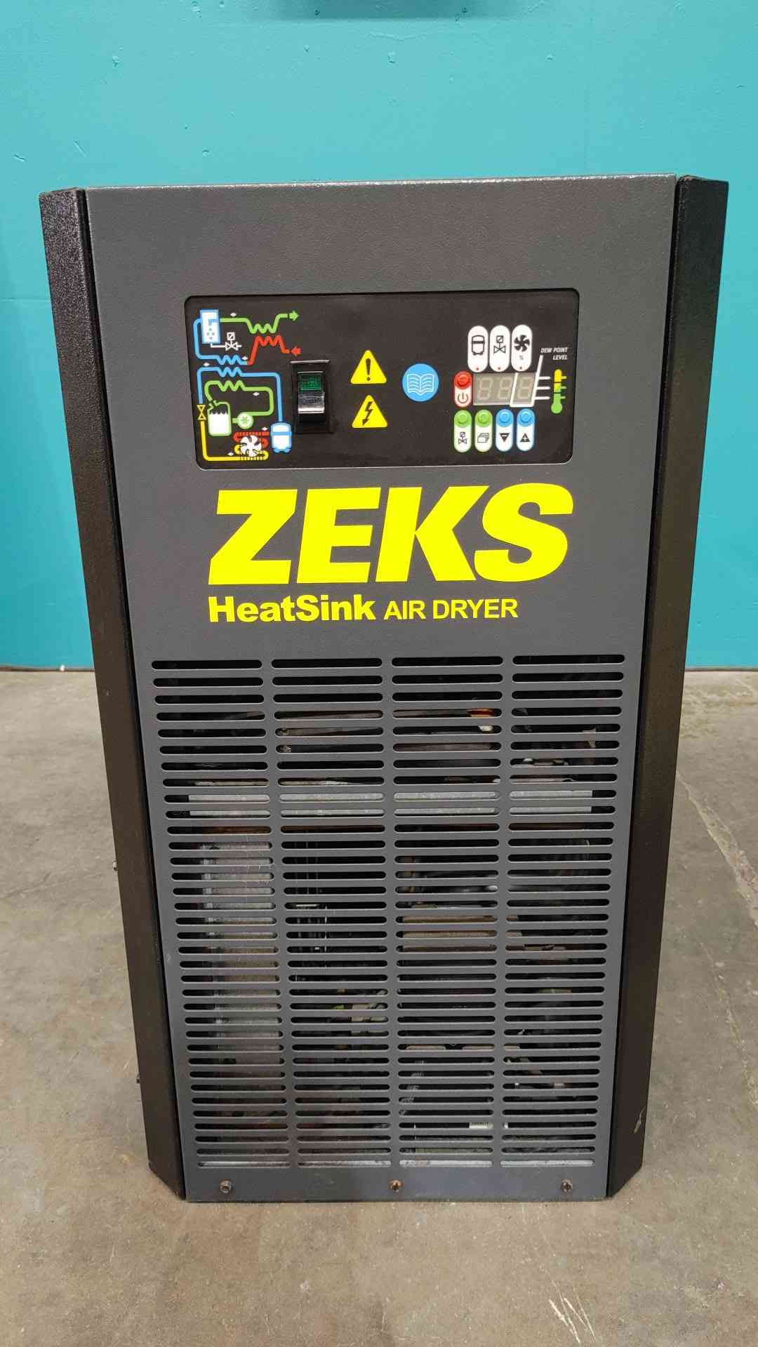 100 cfm, ZEKS #100HSHA100, HeatSink Refrigerated Compressed Air Dryer, 115 Volts, 1 phase