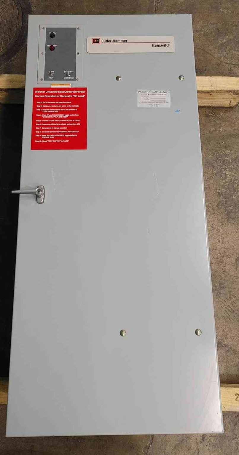 400 Amp. Cutler-Hammer #ATVMLDA30400XSU, Automatic Transfer Switch, 480 Volts, 3 phase, 3 pole