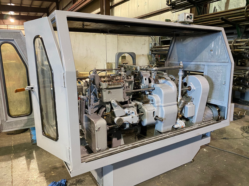 Davenport #3/4" Model B, pickoff / back finish, stock reel & stand, chip conveyor, refurbished, 1990' s