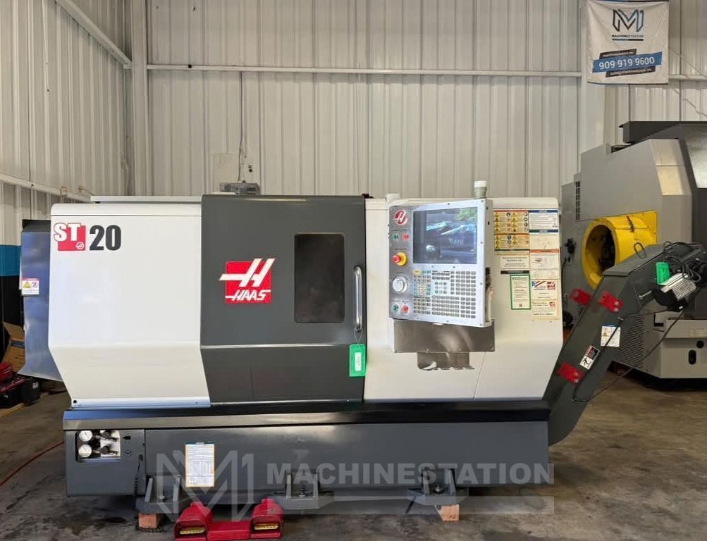 Haas #ST-20, CNC turning center, 21" swing, 8" 3-jaw chuck, 2" bar, 13" diameter, 22.5" length, A2-6, 12