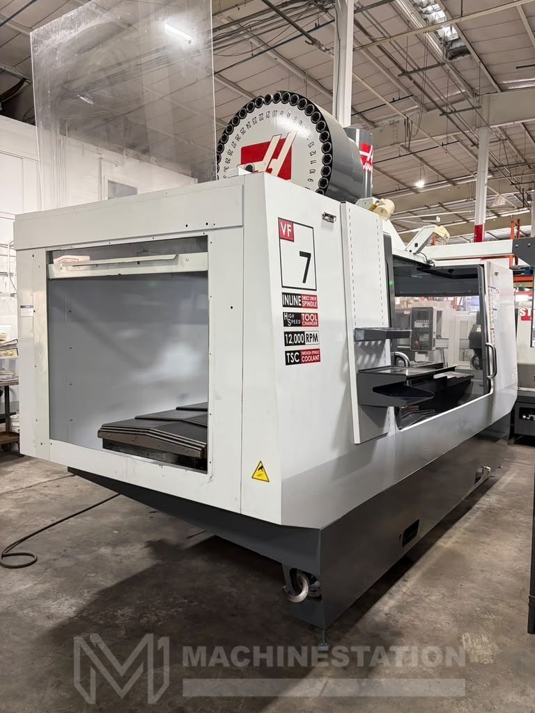 Haas #VF-7/40, CNC vertical machining center, 40 automatic tool changer, 84" X, 32" Y, 30" Z, 12000 RPM, #40