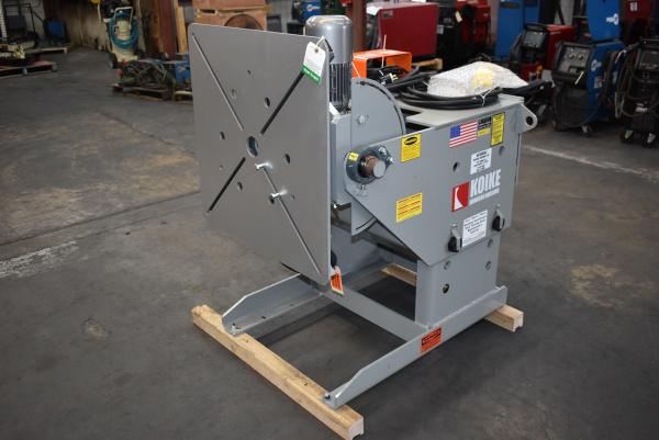 3000 lb. Koike Aronson #MD-30, welding positioner, 30" x 30" table, powered gear tilt, 120 V., new