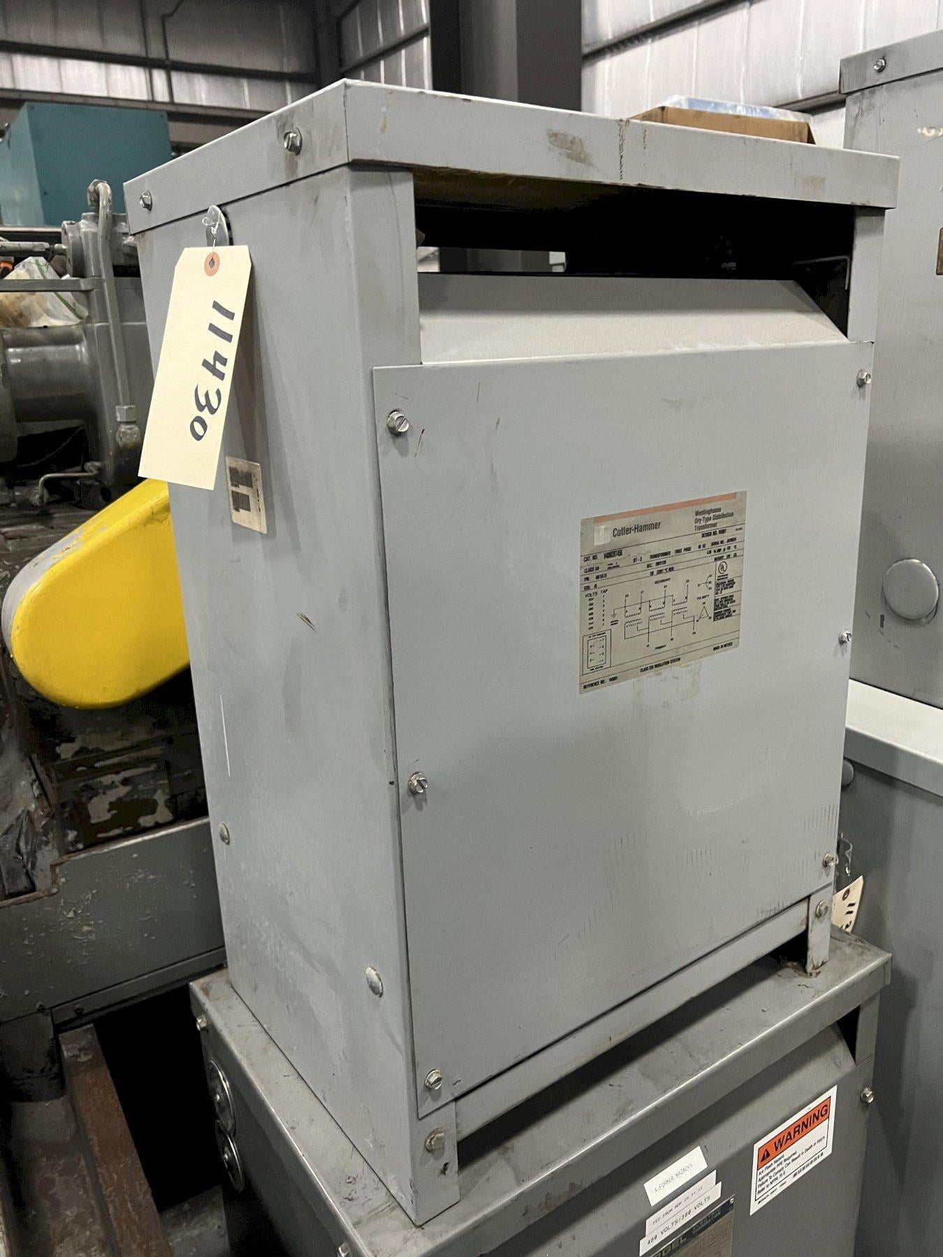 45 KVA 480 Delta Primary, 208Y/120 Secondary, Westinghouse, V48M28T45K, dry type distribution transformer, 3
