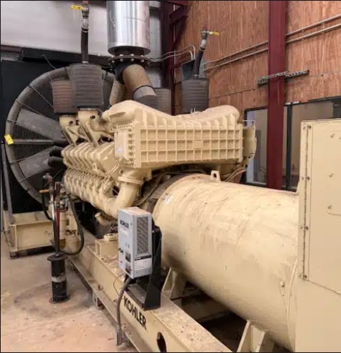 2000 KW Kohler #2250REOZDC, Diesel Generator, 277/480 Volt, 1800 RPM, 3,007 amps, digital control panel, open