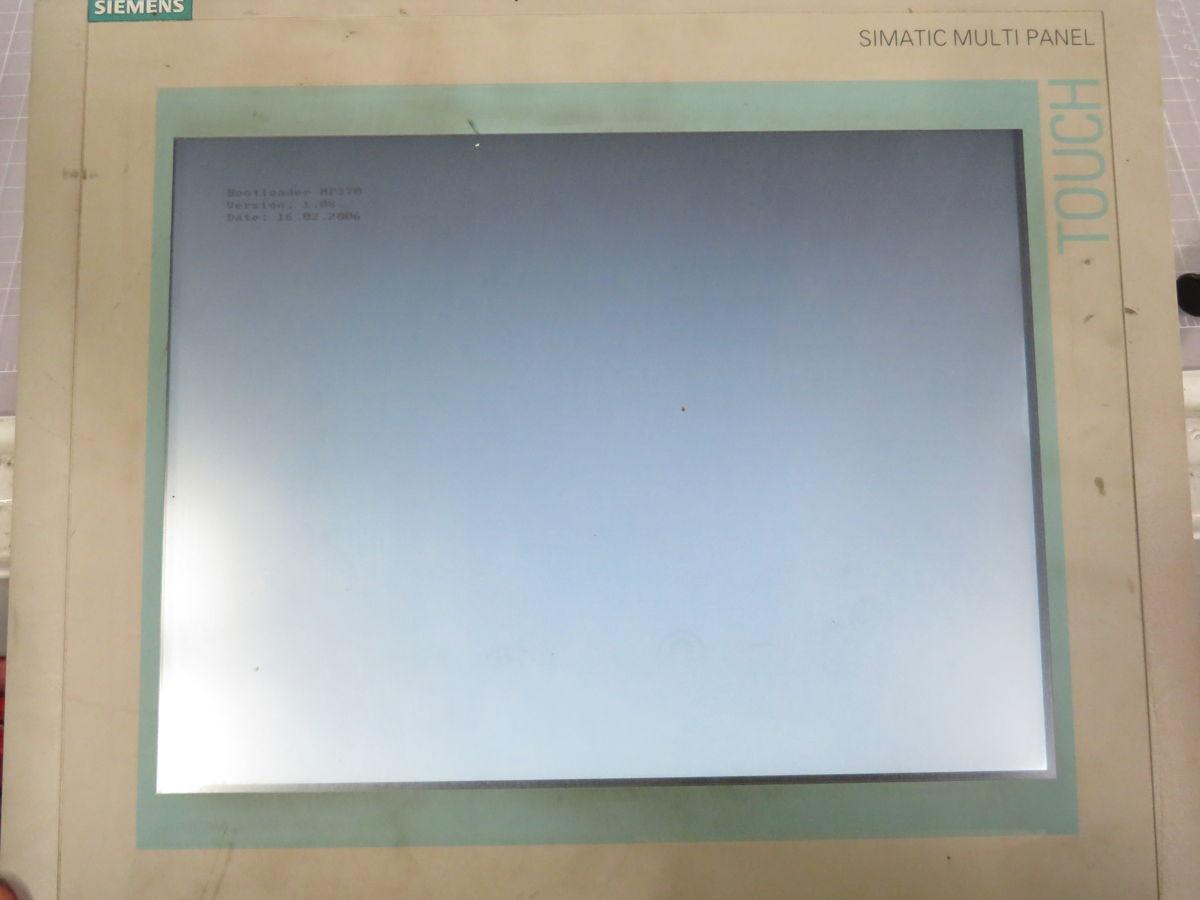 Siemens #6AV6545-0DA10-0AX0, Operator Panel, 12.1" Display, 800 x 600, 24 Volts DC, IP65